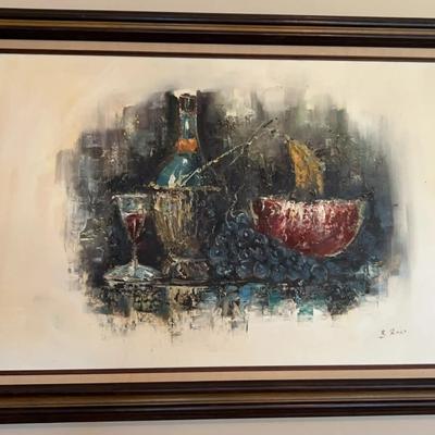 Oil Painting in Wooden Frame