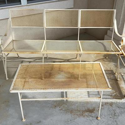Four-Piece Metal Patio Furniture Set