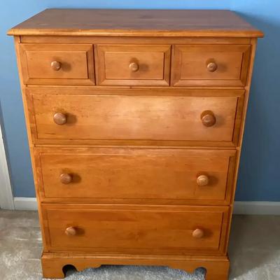 Mid Century "Emery, Bird, Thayer" (Kansas City) Maple Chest of Drawers