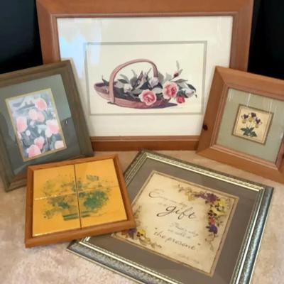 Framed Floral Art Collection Featuring Carol Robinson