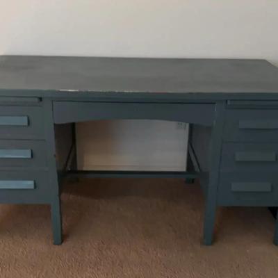 Blue Office Desk