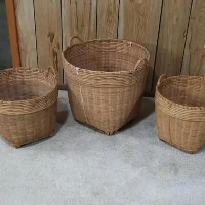 Three Large Baskets