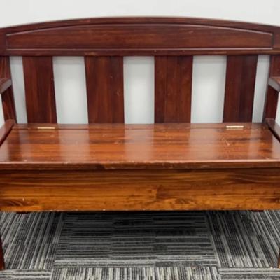 Wooden Entryway Bench