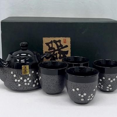 Asian Teapot + Cups