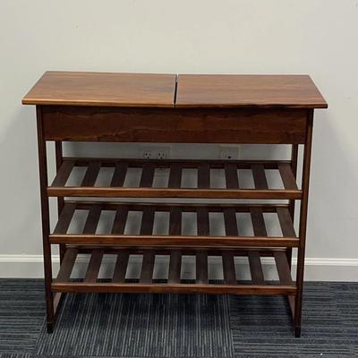 Wooden Wine Rack Table