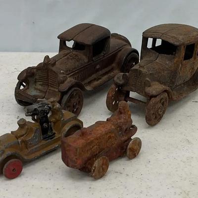 Vintage Cast Iron Cars (and Tractor)