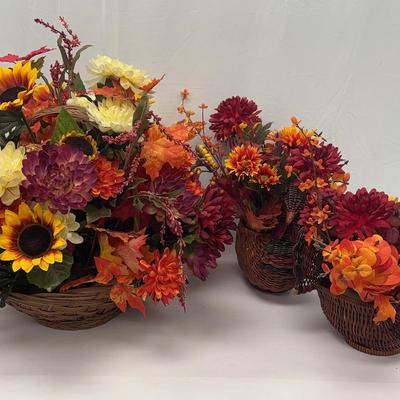 Fall Floral Baskets (3)