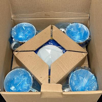“Wellington Blue” By Royal Porcelain Four 5pc Place Settings NIB #2