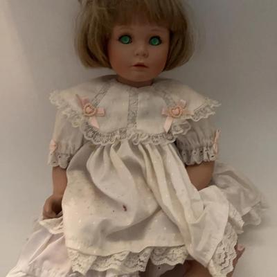 Rare Susan Wakeen Porcelain & Soft Body Blonde Lwith Green Eyes &