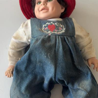 2001 Heritage Mint Doll Lifelike Large Weighted 20" Baby Doll Black Hair