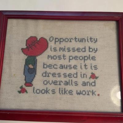Knitted Framed