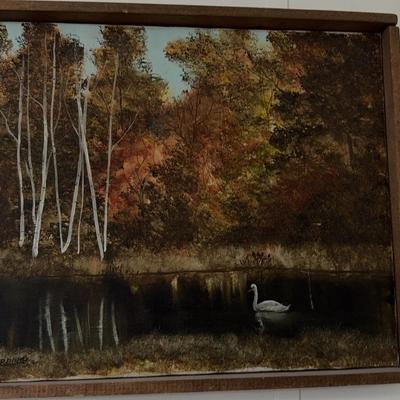 Forest & Lake Painting 