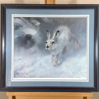 Limited Edition “ Snow Hare” By Manfred Shatz 