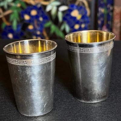 Imperial Japanese Army Presentation Cups .800 Silver