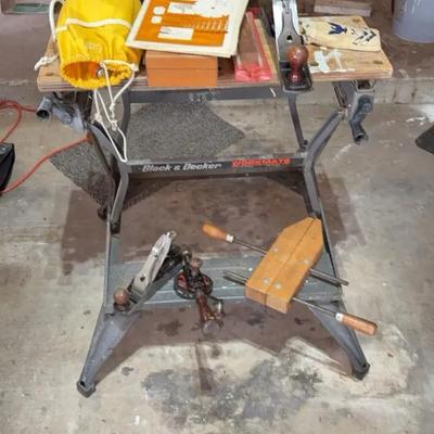 Worktable & Wood And Leather Working Tools
