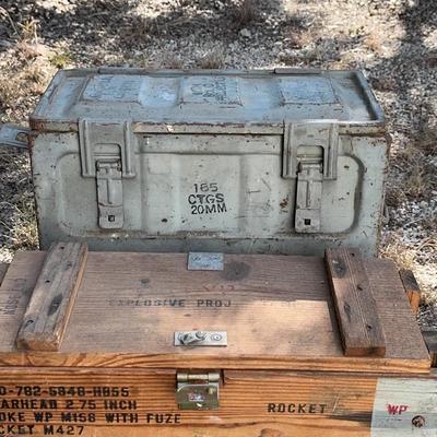 Metal And Wood Ammunition Holders 