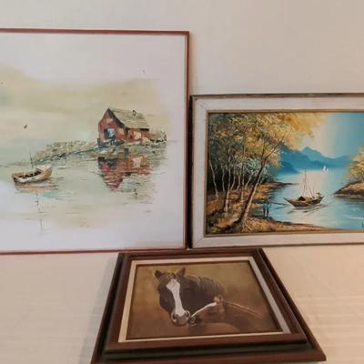 Original Signed Art Lot Of 3