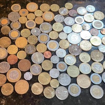 Large Lot Of Foreign Coins