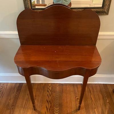 Antique Folding Game Table
