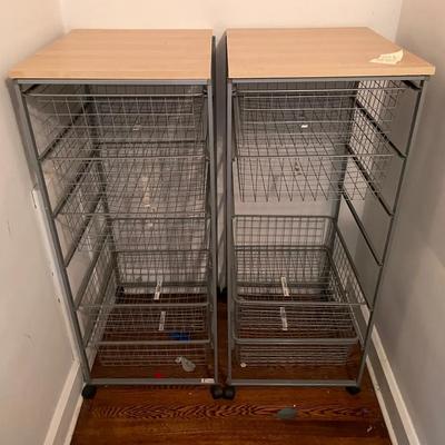 Two Wire Rack Storage Drawers