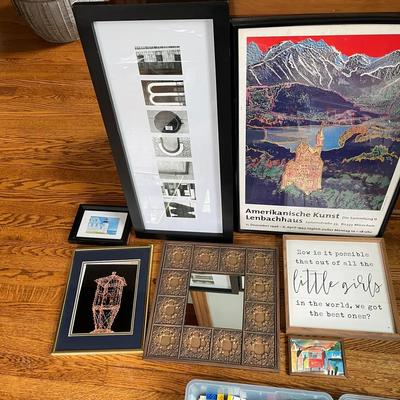 Log Of Wall Art And Mirror