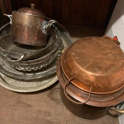 Lot Of Silverplate And Copper