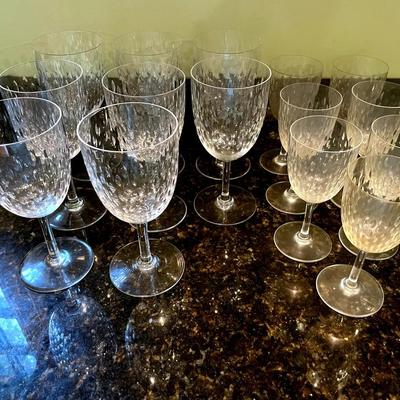 Set Of 15 Pieces Of Vintage “Paris” Baccarat France Cut Crystal Stemware