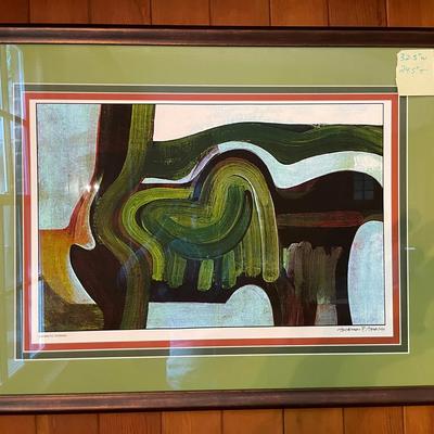 Framed “Enigmatic Terrain” Digital Art Print By Hackman R. Abrams