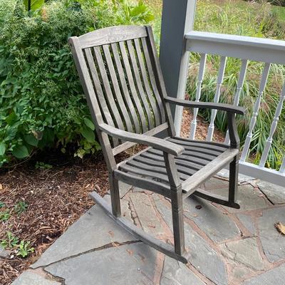 Outdoor Patio Wooden Rocking Chair