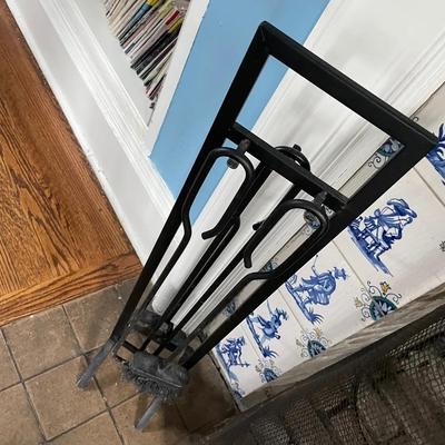Black Metal Fireplace Tools