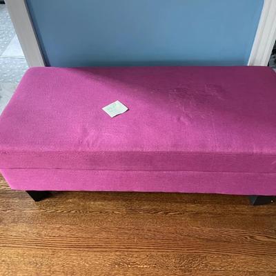 Bright Pink Storage Bench