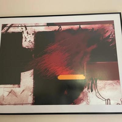 Framed Digital Art Print By Hackman R. Abrams Titled “Burning Yellow”