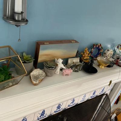 Lot Of Various Decor Including A Small Danish Dish Dated 1930