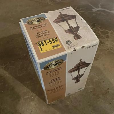 New In Box Outdoor Post Lantern Light Fixture