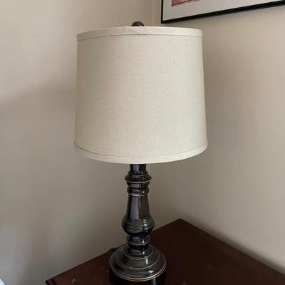Dark Colored Lamp With Light Shade