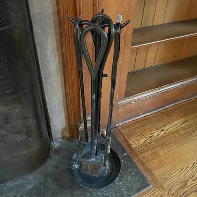 Fireplace Tools With Leather Handles