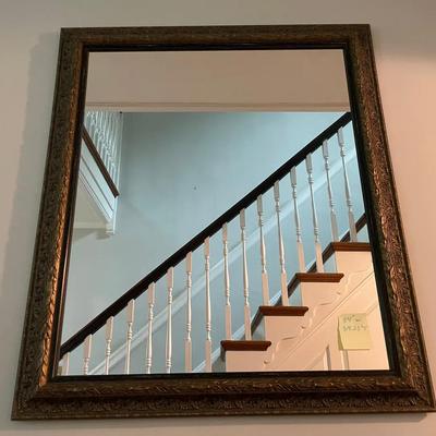 Large Mirror With Ornate Frame