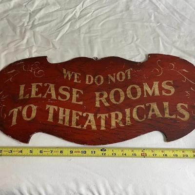 Hand Painted Wooden Sign