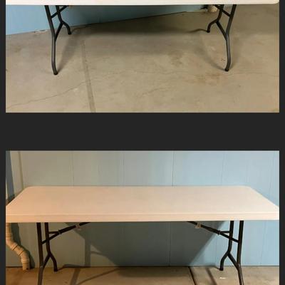 2 Lifetime 6 Ft Folding Tables 