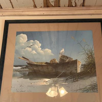 Sale Photo Thumbnail #242: Signed artist proof by Ray Davenport. 