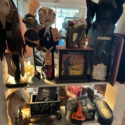Sale Photo Thumbnail #123: Unique Edgar Allen Poe folk art. 