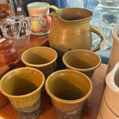 Sale Photo Thumbnail #204: Gorgeous pottery set.  