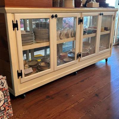 Sale Photo Thumbnail #223: Gorgeous two sided floating island on casters. Handmade. 