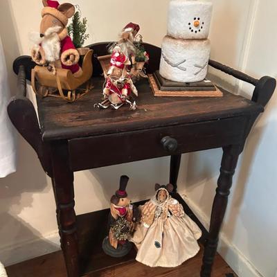 Sale Photo Thumbnail #22: Antique side table. 