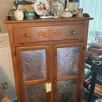 Sale Photo Thumbnail #164: Vintage pie safe. 