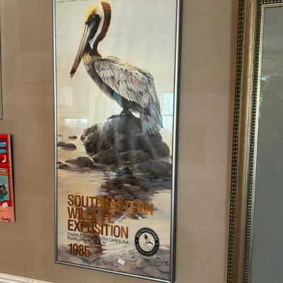 Sale Photo Thumbnail #172: SEWE 1985 framed poster. Signed by the artist. 