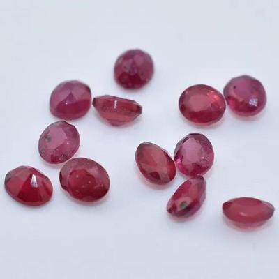 4.2 TCW Natural Treated Oval Ruby Parcel