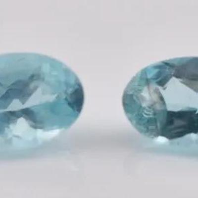 1 TCW Natural Unheated Oval Twin Apatites - VVS to IF
