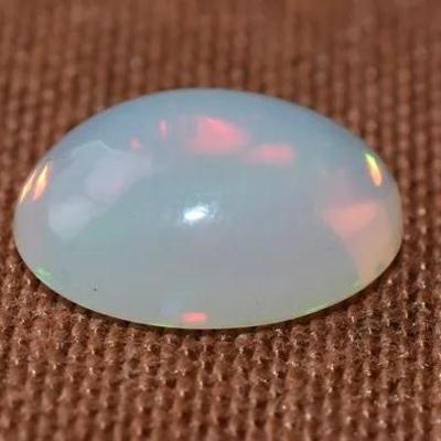 4.3 Carat Natural Unheated Oval Fire Opal Cabochon - AAA