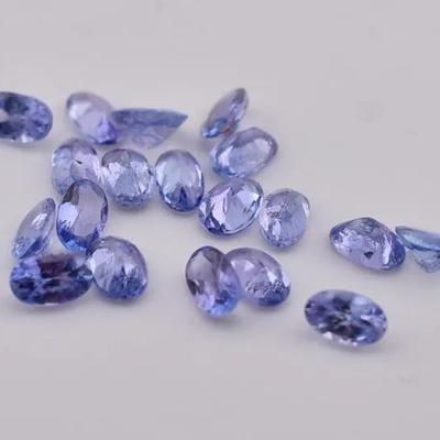4.1 TCW Natural Unheated Oval Tanzanite Parcel - VVS